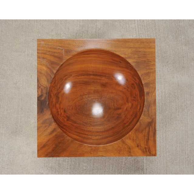Late 20th Century Neoclassical Greco-Roman Walnut Bubinga Rosewood Signed Bowl For Sale - Image 5 of 18