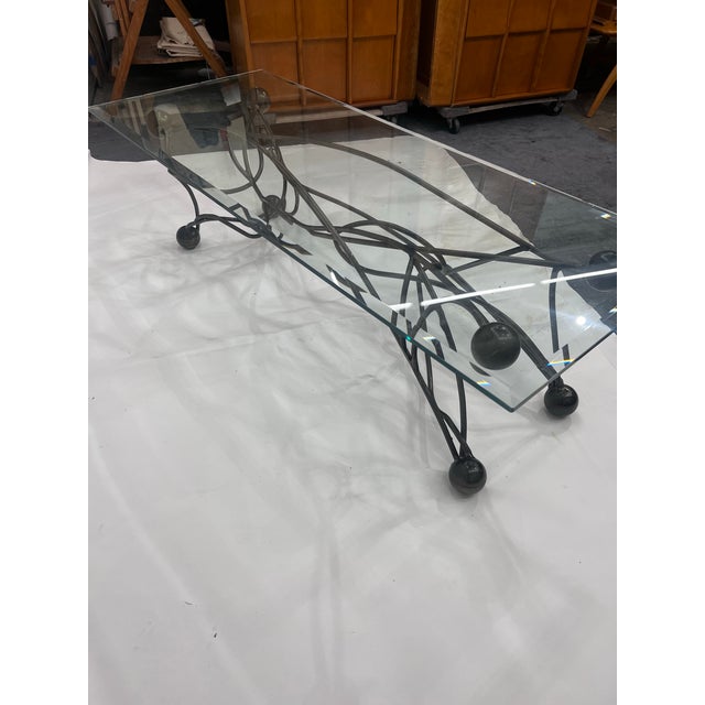 Brutalist Style Steel Coffee Table Base For Sale In Los Angeles - Image 6 of 10