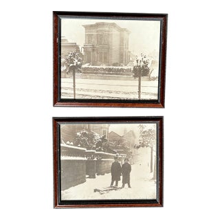 Antique San Francisco Victorian House Photographs - Pair For Sale