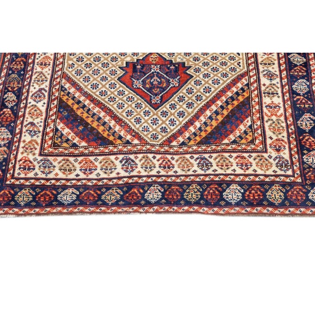 Antique Persian Qashqai Rug 3'4'' x 5'3'' For Sale - Image 9 of 12