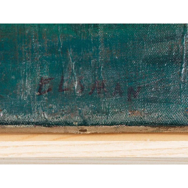 1950s Wilhelm Jan Elsman, Window to the Garden, 20th-century, Oil on Canvas, Framed For Sale - Image 5 of 14