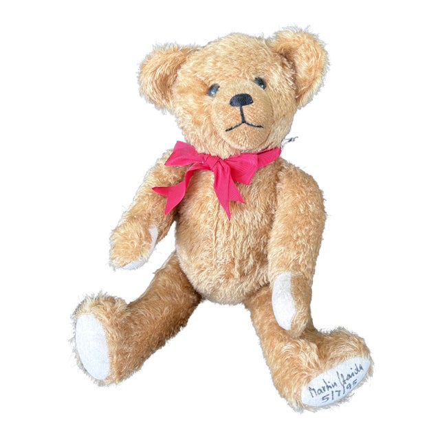 Signed Johanna Martin Haida Mohair Collectible Limited Edition Teddy Bear With Hang Tags For Sale