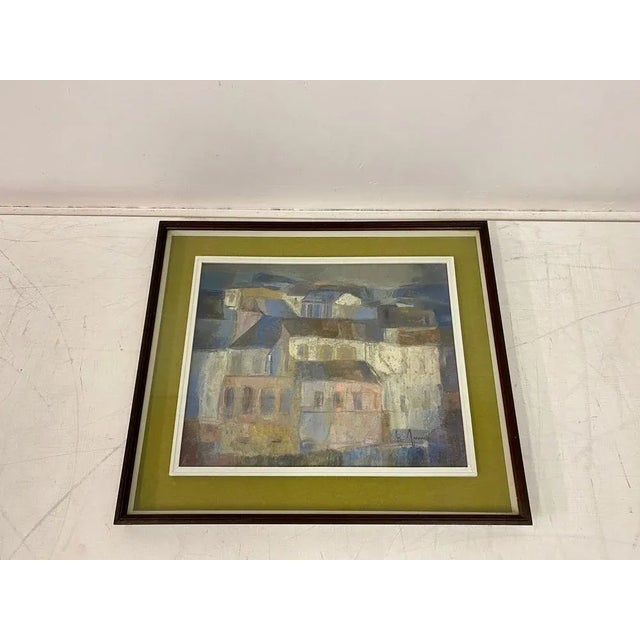Italian Landscape Painting, 1970s, Oil & Pastel, Framed For Sale - Image 7 of 10