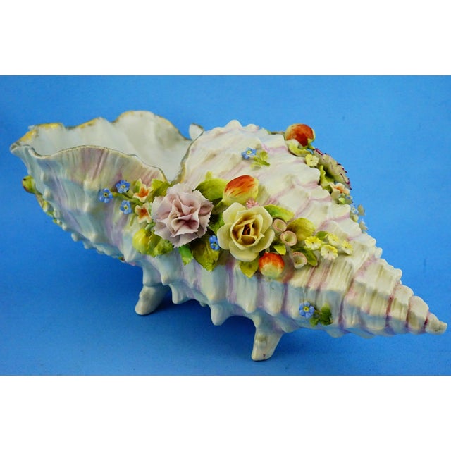 Antique Shell-Shaped Porcelain Centrepiece from C.G Schierholz & Sohn Manufactory of Plaue, Germany, 1800s For Sale - Image 18 of 18