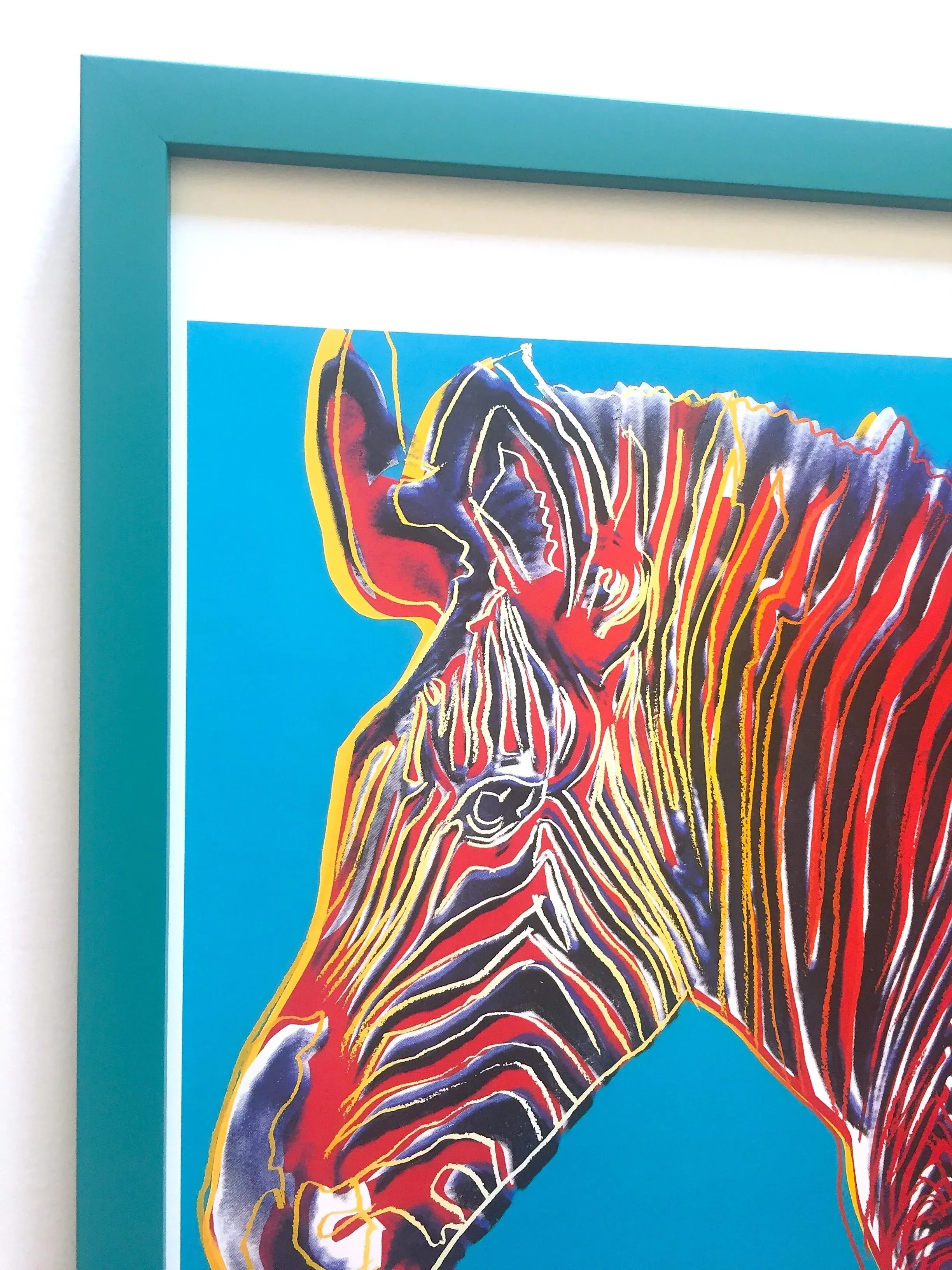 Andy Warhol Estate Vintage 1989 Endangered Species Framed