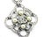 2010s Chanel Silver Argyle Crystal Pendant 2 Strand Pearl Necklace For Sale - Image 5 of 6