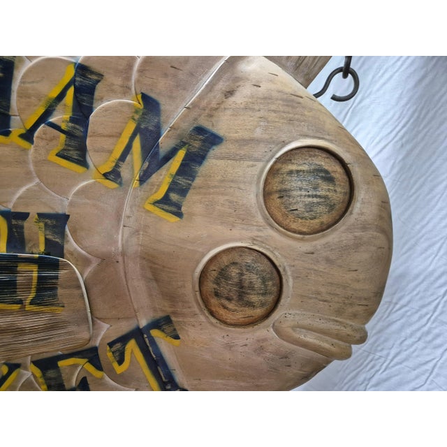 Brown Boston Fish Market Trade Sign For Sale - Image 8 of 12