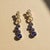 Modern Contemporary Silver Amethyst Earrings, Pair For Sale - Image 3 of 6