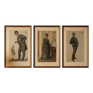 Vanity Fair Artist, Aristocracy Society & Military, 1883, Prints, Set of 3 For Sale