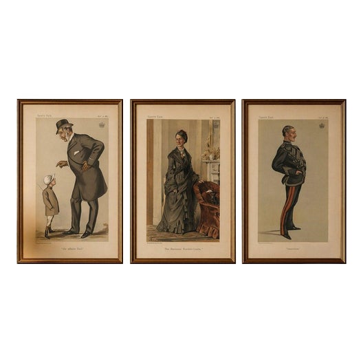 Vanity Fair Artist, Aristocracy Society & Military, 1883, Prints, Set of 3 For Sale