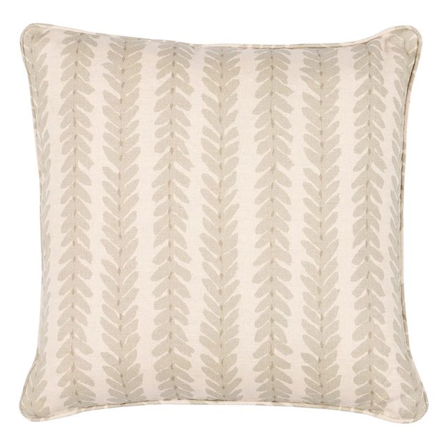 Modern Schumacher X Veere Grenney Woodperry 18" Pillow in Sage For Sale - Image 3 of 3