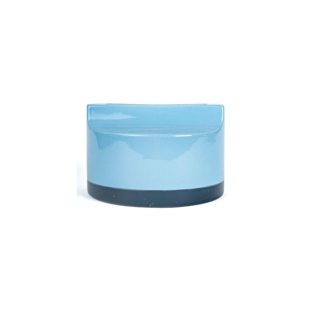 Blue Whistle Vases attributed to Ettore Sottsass for Habitat, 2000, Set of 2 For Sale - Image 8 of 16