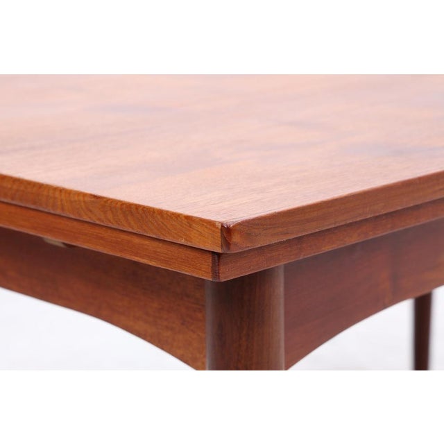Vintage Extendable Dining Table in Teak, 1960s For Sale - Image 9 of 11