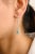 VR Jewels 14k Gold Modern Emerald and Halo Diamonds Drop & Dangle Earrings- A Pair For Sale - Image 4 of 11