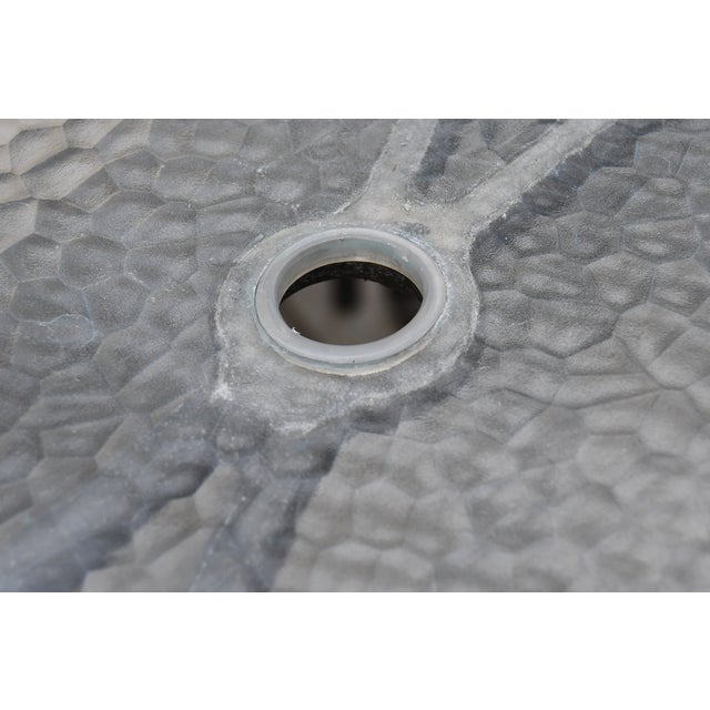 Early 21st C. Brown Jordan “Roma Sling” Aluminum Outdoor Patio Table & 6 Chairs For Sale - Image 6 of 11