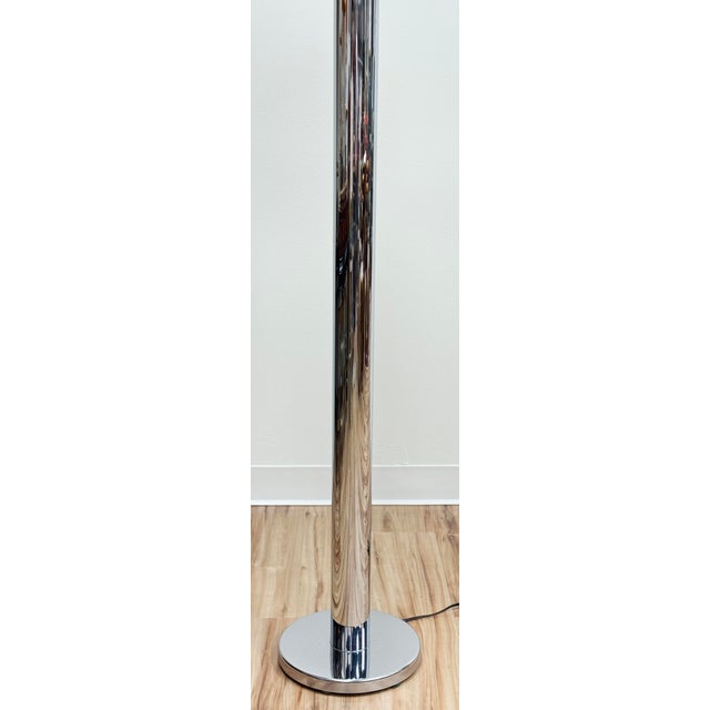 Vintage MCM Chrome Floor Lamp For Sale - Image 4 of 11
