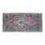 1970s Low Pile Hand Knotted Turkish Rug Faded Mat Kitchen Bathroom Decor Doormart- 19'' X 40'' For Sale
