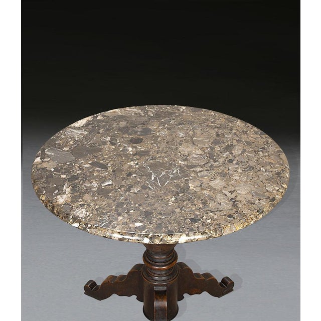Gray Antique Marble Top Centre Table, 1840 For Sale - Image 8 of 9