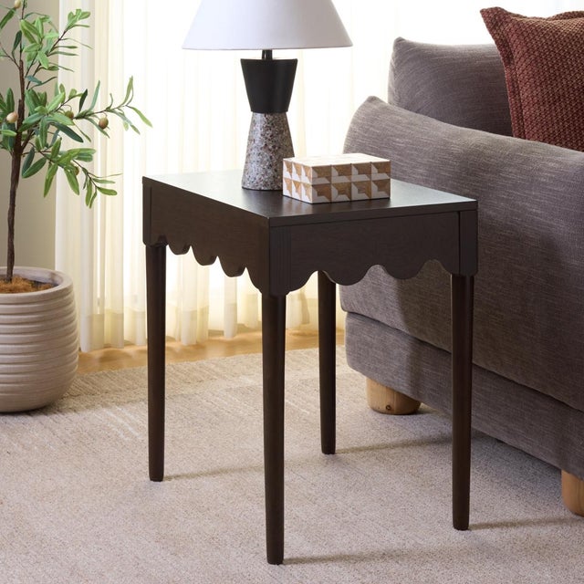 Add sophistication and warmth to any room with the Neha Accent Table. Crafted in a rich, dark chocolate finish, this...