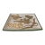 Italian Neiman Marcus Gold Leaf Plate With Kelly Green Border For Sale