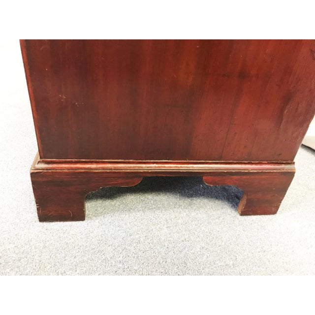 18th Century Bachelors Chest of Drawers With Heavy Brass Hardware and Side Carry Handles For Sale - Image 4 of 13