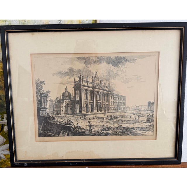 Printmaking Materials Piranesi Basílica Di S. Giovanni, Rome Print For Sale - Image 7 of 7