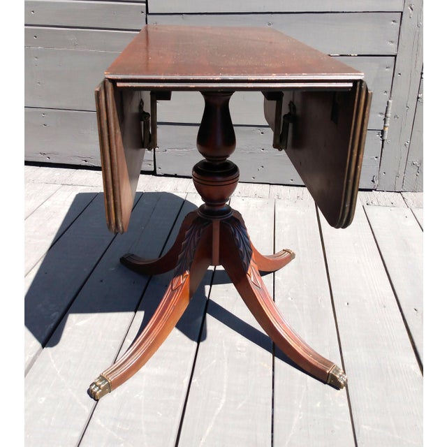 1930s Childs Mahogany Drop Leaf Table Fine Arts Furniture Grand Rapids