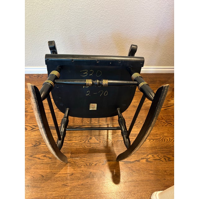 1970s 1970 Lock 1776 Bicentennial Federal Eagle Windsor Rocking Chair For Sale - Image 5 of 12
