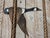 Folk Art Large Vtg. 1989 Wood Inlay Geese Landscape Art Signed by C. Pruitt Inscribed 19th C. Wood Lath For Sale - Image 3 of 18