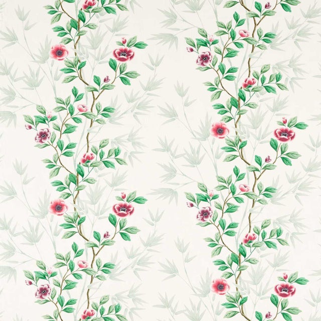 Harlequin Lady Alford Fabric in Fig Blossom/Magenta For Sale