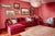 Contemporary Rafaella Chaise Sofa in Red and Rusty Velvet from Biosofa For Sale - Image 3 of 14
