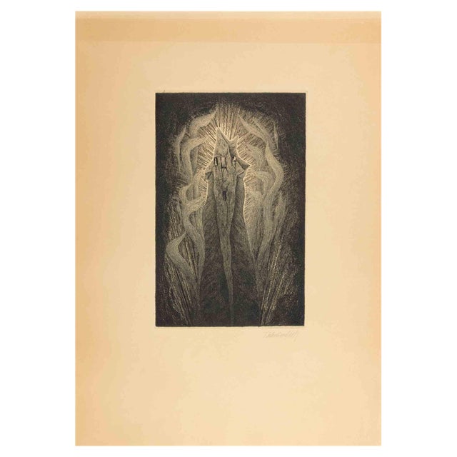 Fritz Schwimbeck, Traum, Etching, 1918 For Sale
