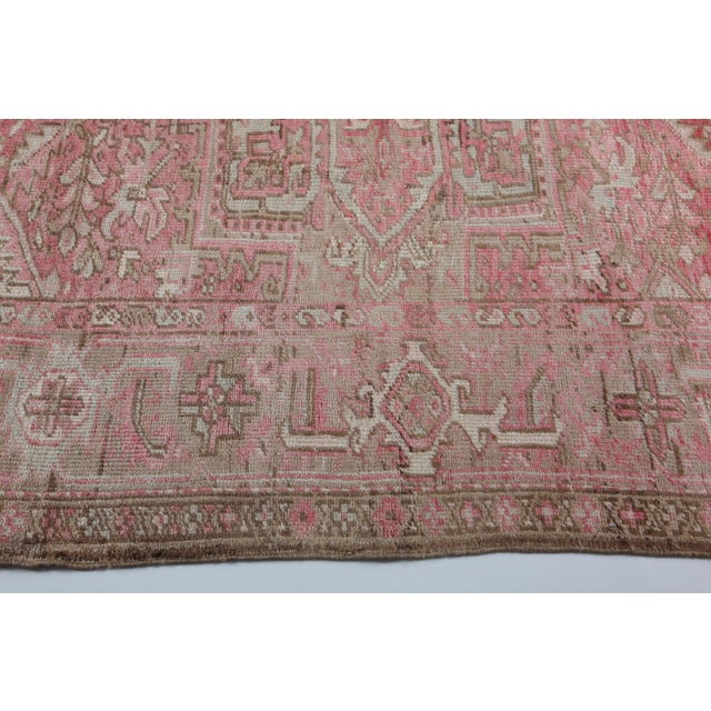 1940s Handmade Tribal Rug -6' 7'' X 8' 6'' For Sale - Image 13 of 15