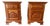 Late 20th Century Pair of Contemporary Style Solid Wood 1 Drawer Nightstands For Sale