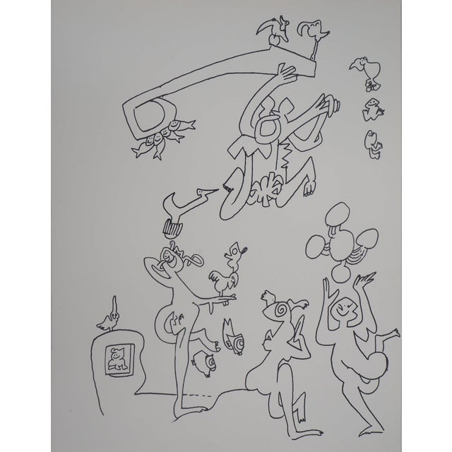 Roberto Matta, Joyful Characters, 1976, Original Lithograph For Sale - Image 6 of 6