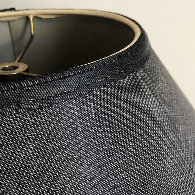 Vintage Empire Style Charcoal Lamp Shade For Sale - Image 9 of 12