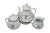 Victorian Antique Rose Medallion Coffee Tea Set Inlcuding Pitcher, Bowl, Cream &Sugar- 6 Pieces For Sale - Image 3 of 14