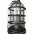 Metal 1970s Industrial Iron Caged Marine Vapor Glass Light Fixture For Sale - Image 7 of 7