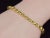 Vintage Italian Solid 18k Gold Rolo Link Stacking Chain Bracelet For Sale - Image 11 of 14