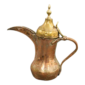 Middle Eastern Arabian Tinned Copper Dallah