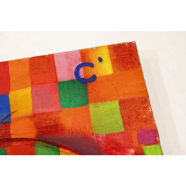 2000 - 2009 Linas Cicenas 3 Sesekes Signed Contemporary Cubist Oil Painting on Canvas 2001 For Sale - Image 5 of 11