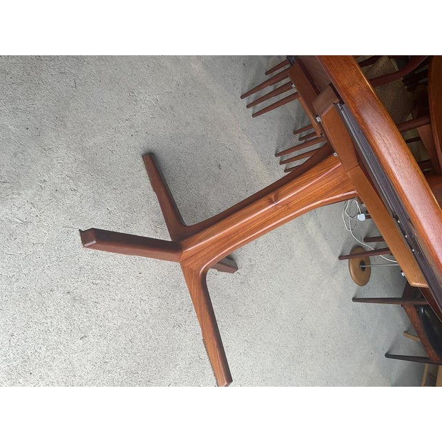 Extendable Pedestal Dining Table, 1960s For Sale - Image 12 of 18