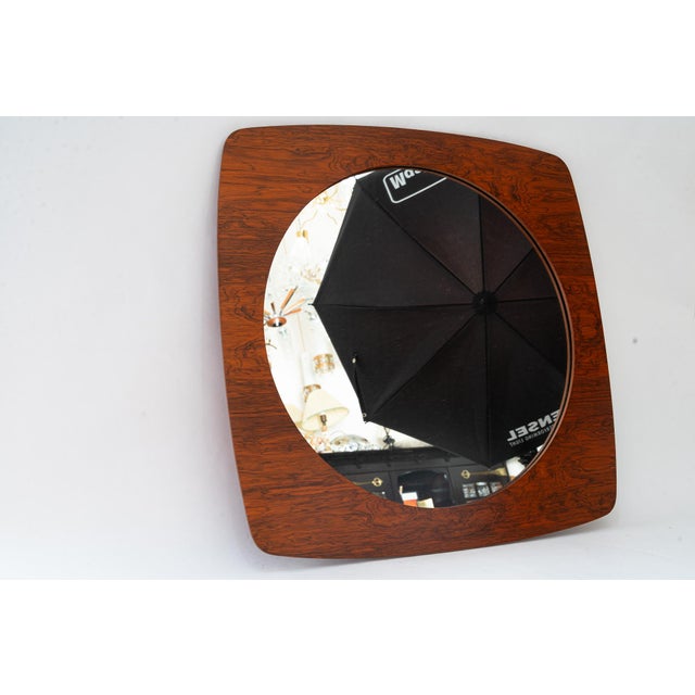 Danish teak wood mirror around 1960s Original condition