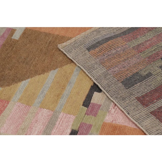 Rug & Kilim’s Oversized Scandinavian Rug With Polychromatic Design For Sale - Image 11 of 11