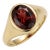 Garnet Men's Signet Ring | Chunky Gemstone Signet Ring | January Birthstone Ring Us 7 For Sale