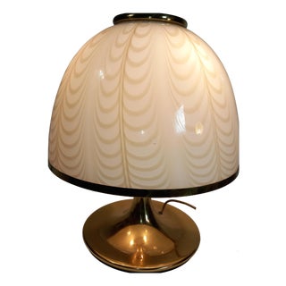 Large Murano Glass Table Lamp by F. Fabbian for Mazzega, 1960s For Sale