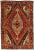 Vintage Handmade Shiraz Red Medallion Wool Rug 6'8" X 9'11" For Sale - Image 12 of 12
