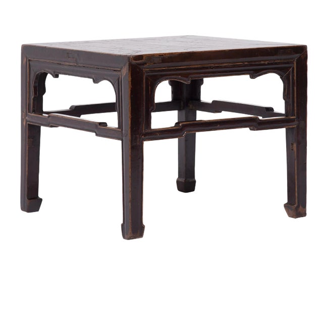 Chinese Lacquered Fang Deng Side Table, c. 1900 For Sale