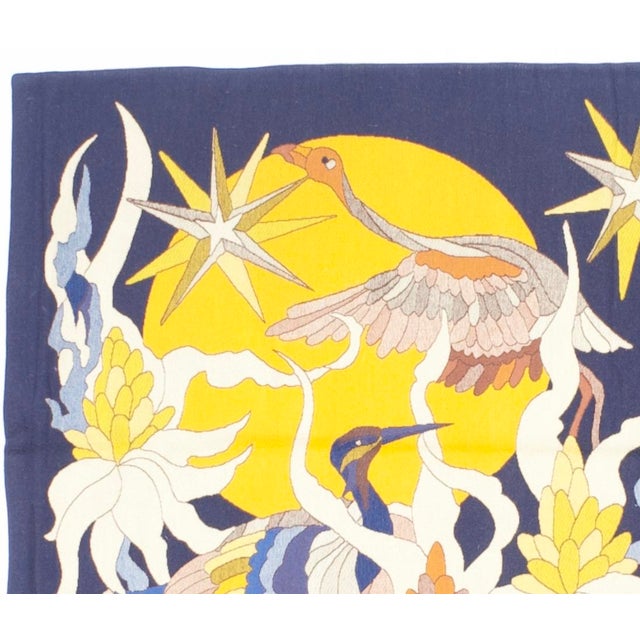 Mid Century French Tapestry Signed by Jean Lurcat Artist Desginer 3’11” X 6’6” For Sale In New York - Image 6 of 6