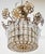 Mid 20th Century Vintage French Designer Mid-Century Modern Crystal & Bronze Flower Basket Chandelier For Sale - Image 5 of 13